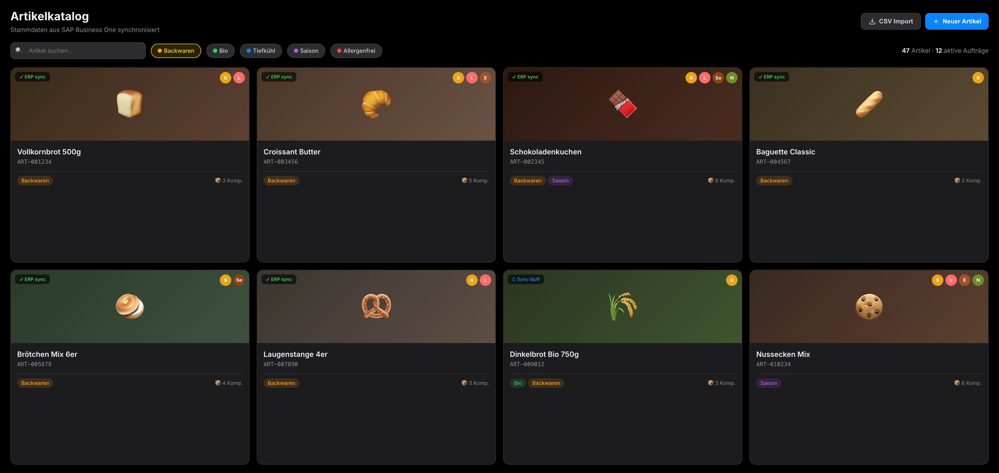 Graycon Artikelkatalog – Regelwerk und Produkteigenschaften